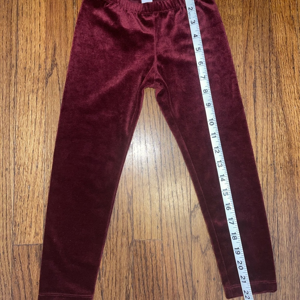 Old Navy 5T currant ribbed leggings